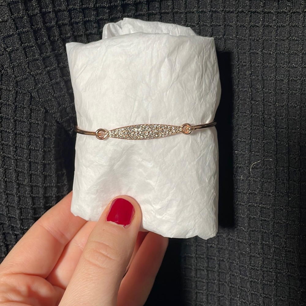 Rose Gold Plated Crystal Bracelet